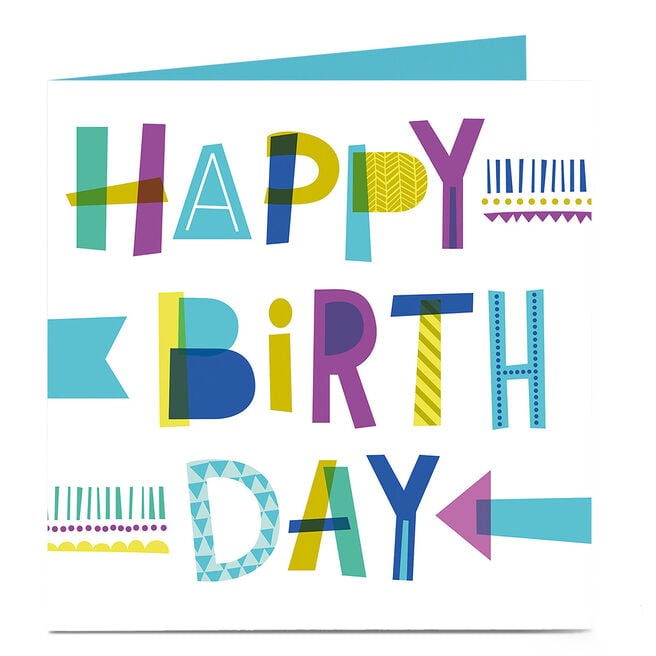 Personalised Bright Ideas Birthday Card - Happy Birth Day