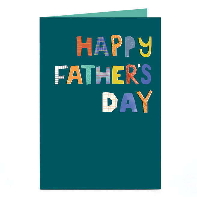 Personalised Father's Day Card - Craft Letters