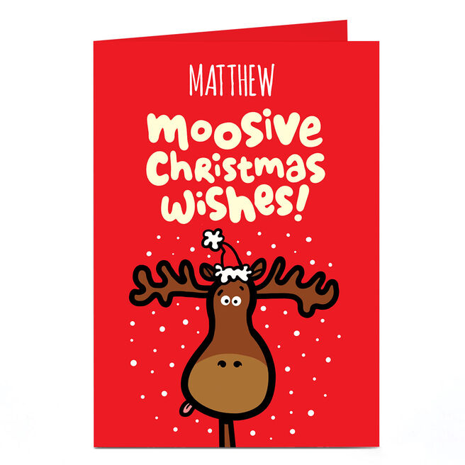 Personalised Fruitloops Christmas Card - Moosive Wishes