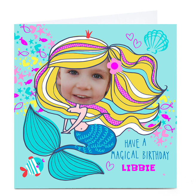Photo Bev Hopwood Birthday Card - Mermaid 