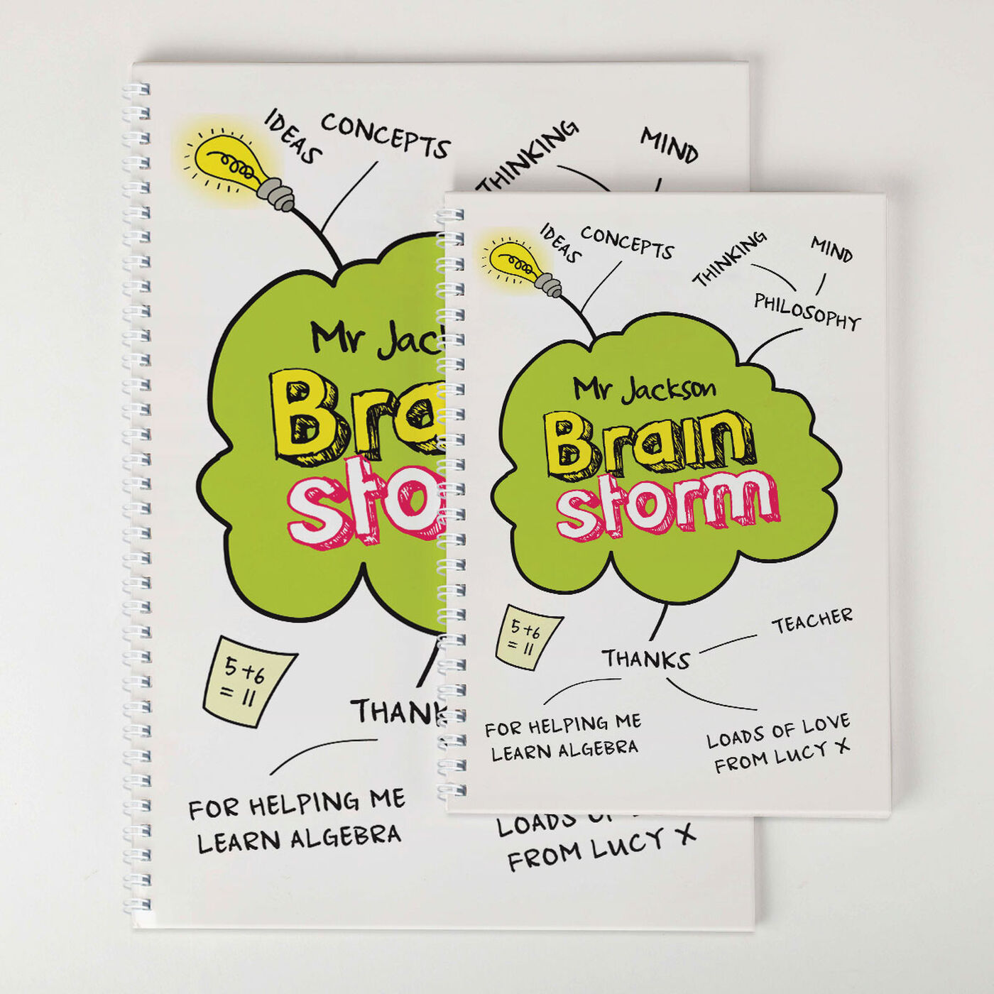 Buy Personalised Brain Storm Teacher Notebook for GBP 6.49 | Card ...