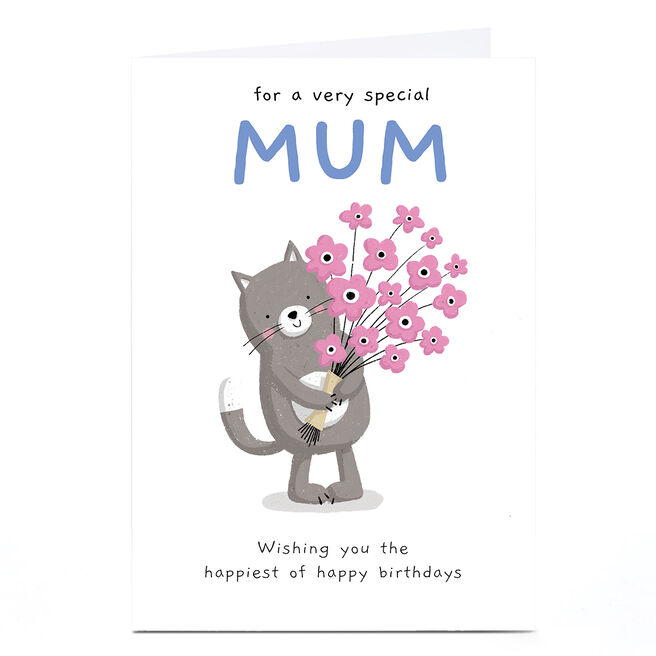 Personalised Dumpling Green Birthday Card - Special Mum
