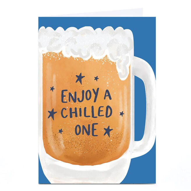 Personalised Birthday Card - Beer glass