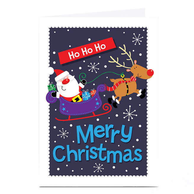 Personalised Christmas Card - Ho Ho Ho Merry Christmas