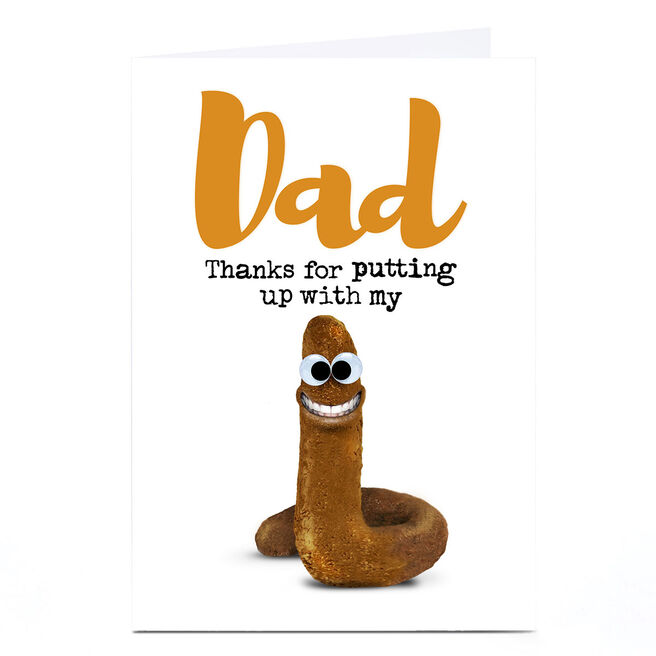 Personalised PG Quips Father's Day Card - Dad, Putting Up With MyÃ¢â‚¬Â¦
