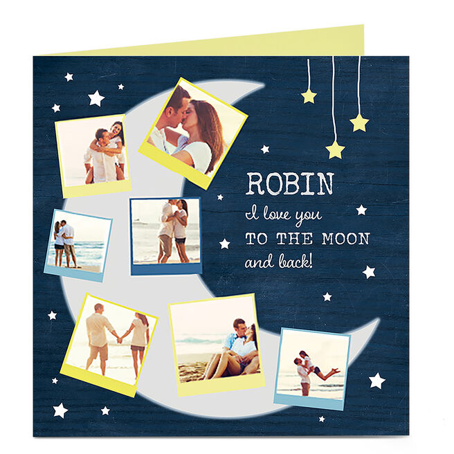 Photo Birthday Card - To The Moon and Back