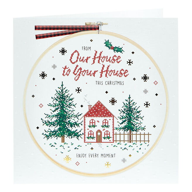 Platinum Collection Christmas Card - House to House Cross Stitch 