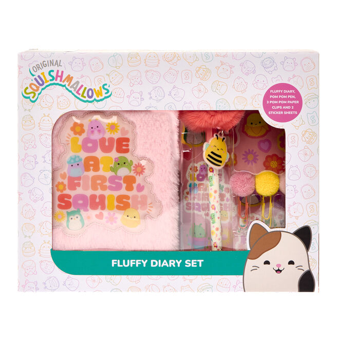 Squishmallows Fluffy Diary Set