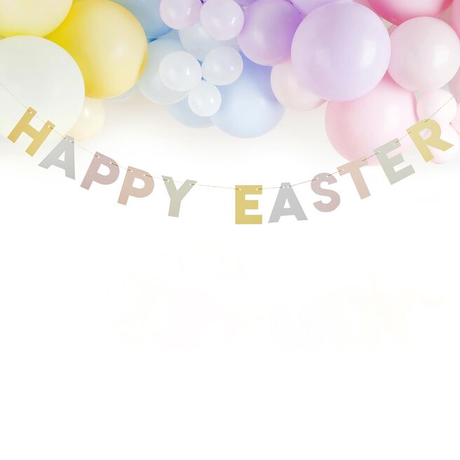 Pastel Happy Easter Card Banner 2m