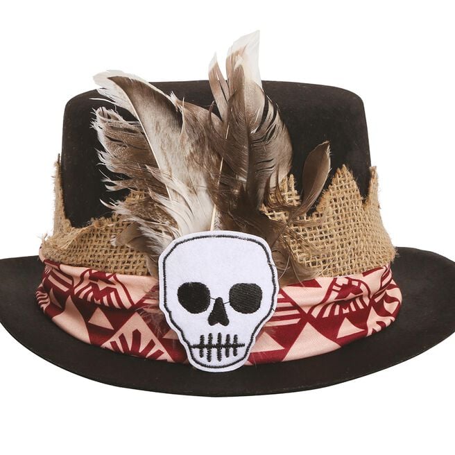 Fancy Dress Felt Voodoo Top Hat