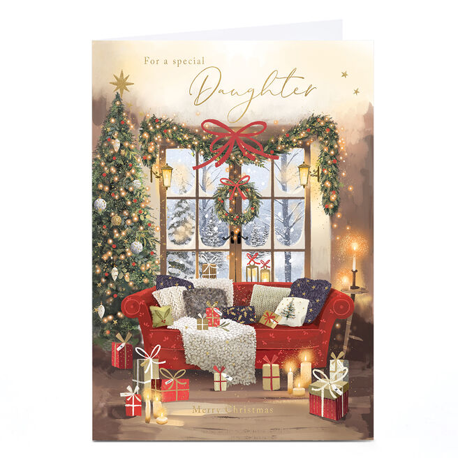 Christmas Card - Daughter - Living room scene