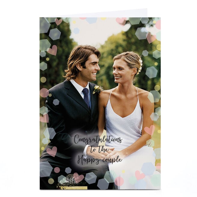Photo Wedding Card - Congratulations To The Happy Couple
