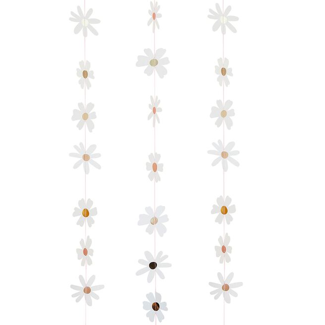 Daisy Card Hanging Decoration 5m