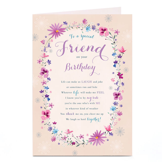 Birthday Card - To A Special Friend On Your Birthday