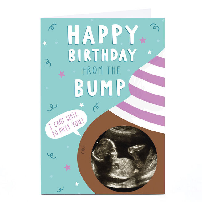 Photo Jess Moorhouse Birthday Card - From The Bump, Can't Wait to Meet You