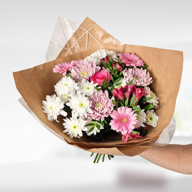 Strawberries & Cream Flower Bouquet - Free Delivery!