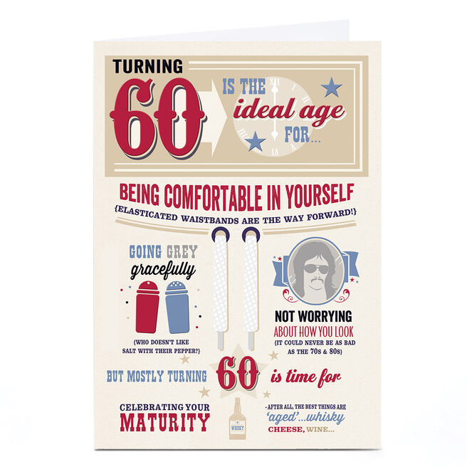 Personalised 60th Birthday Card - The Ideal Age