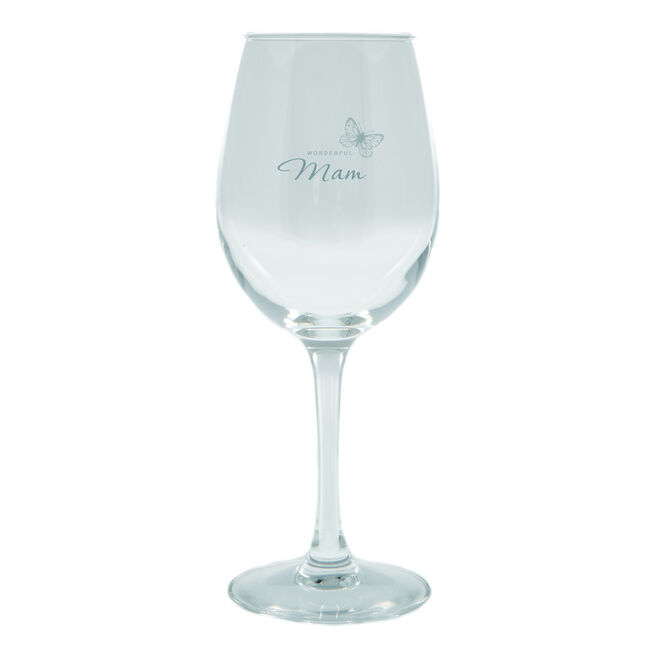 Personalised Wine Glass - Wonderful Butterfly