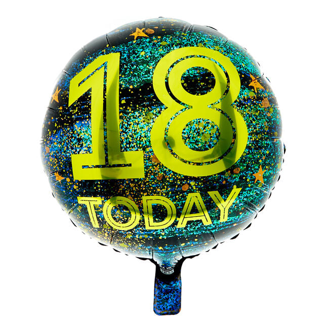 18-Inch 18 Today Foil Helium Balloon