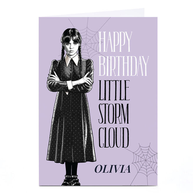 Personalised Birthday Card - Little Storm Cloud with Name