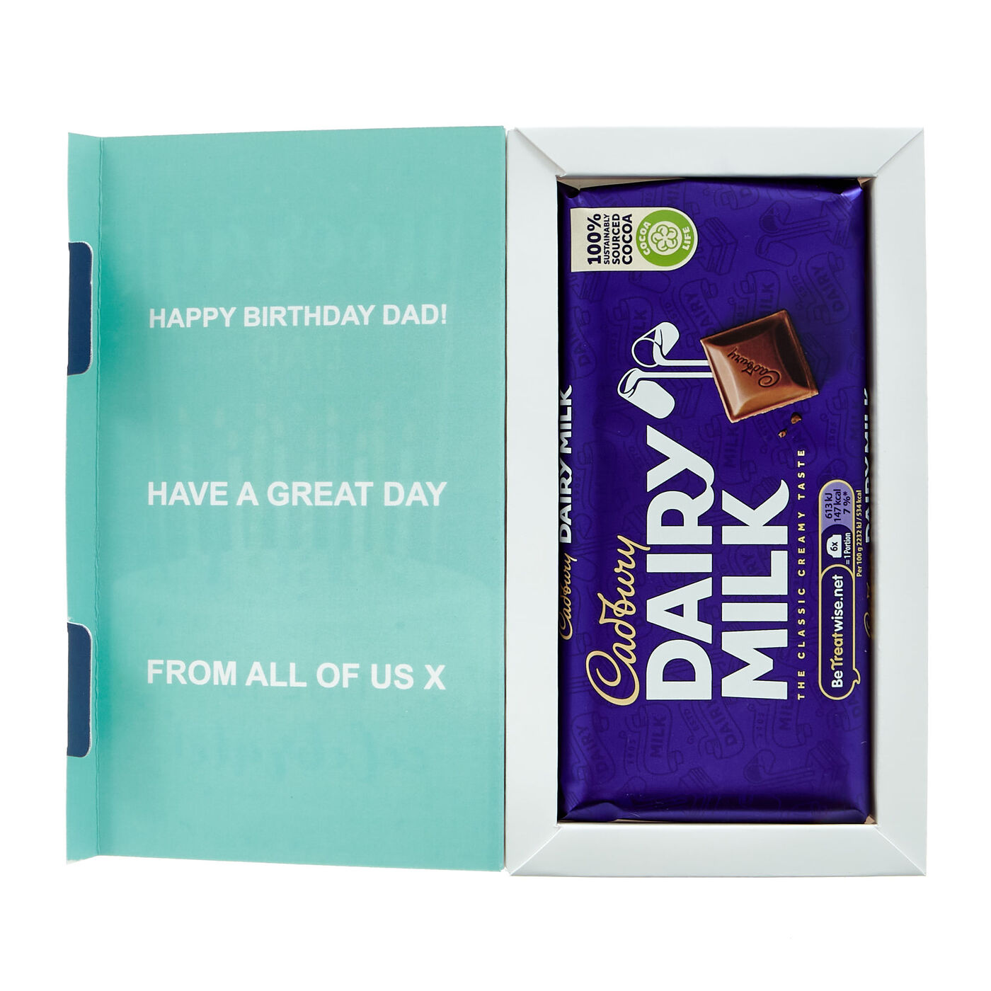 Buy Time To Celebrate Cadbury Dairy Milk Chocolate Birthday Card (110g