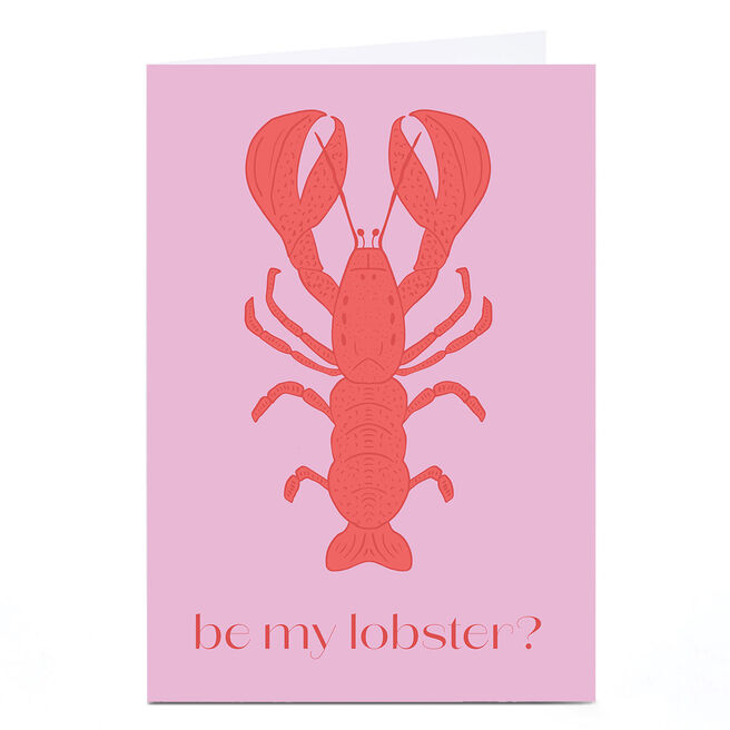 Personalised Sazerelli Valentine's Day Card - Be My Lobster