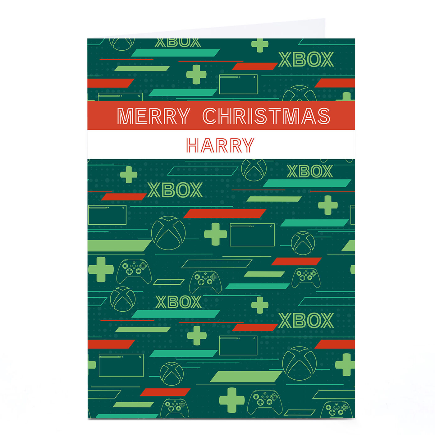 Buy Personalised XBox Christmas Card Merry Christmas for GBP 1.79