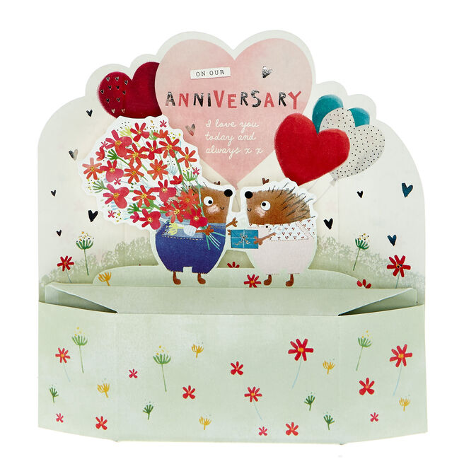 3D Pop-Up Anniversary Card - I Love You Today & Always