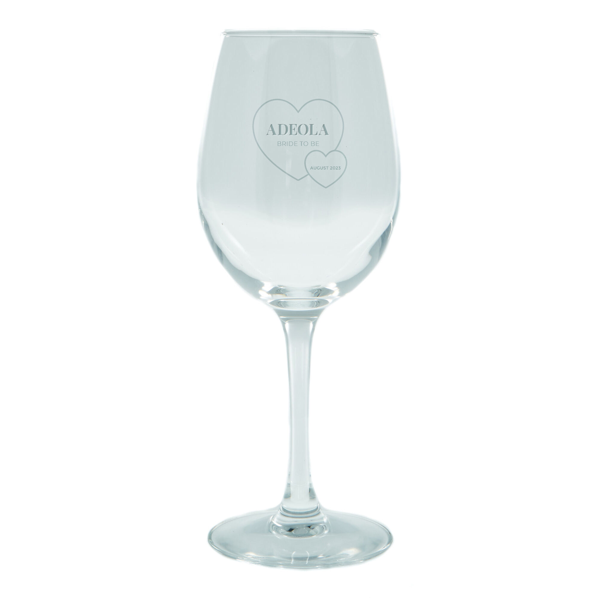 Bride store wine glass