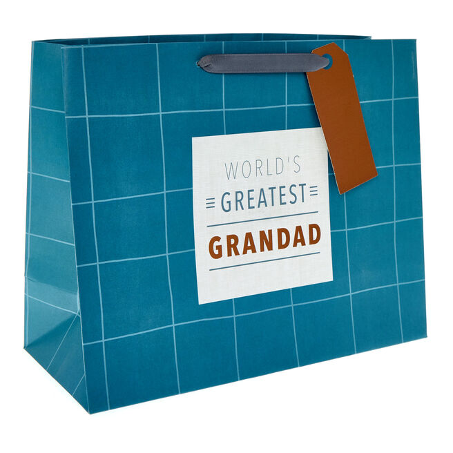 World's Greatest Grandad Large Landscape Gift Bag, World's Greatest Grandad Large Landscape Gift Bag