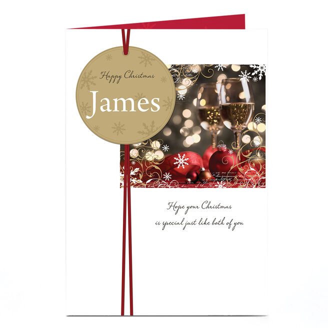 Personalised Christmas Card - Special Like Both Of You