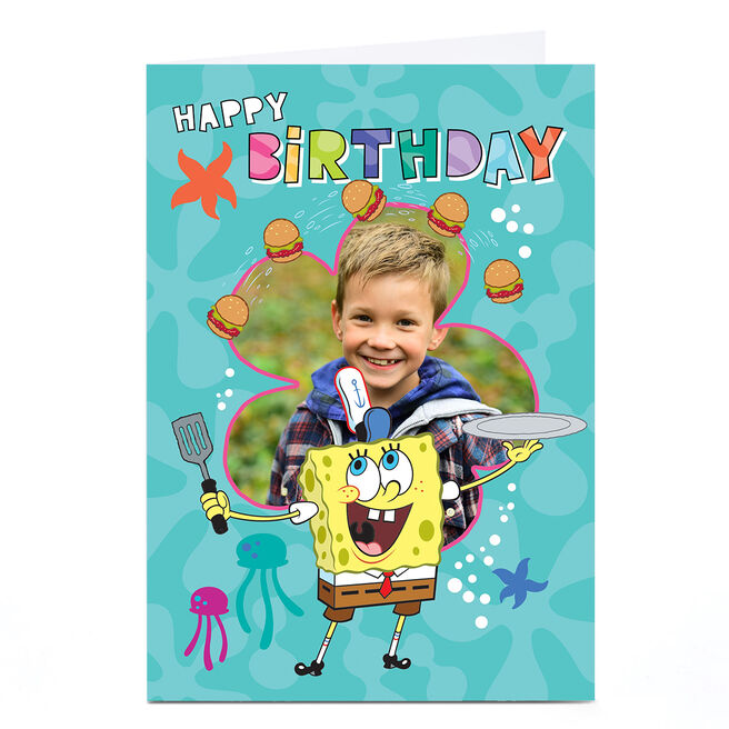 Photo Birthday Card - Spongebob