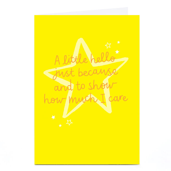 Personalised Thinking of You Card - A Little Hello