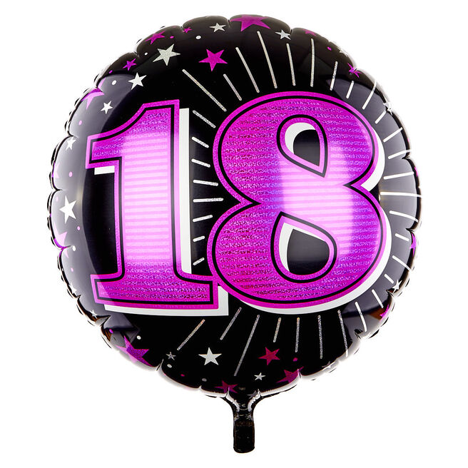 31 Inch 18th Birthday Helium Balloon - Pink