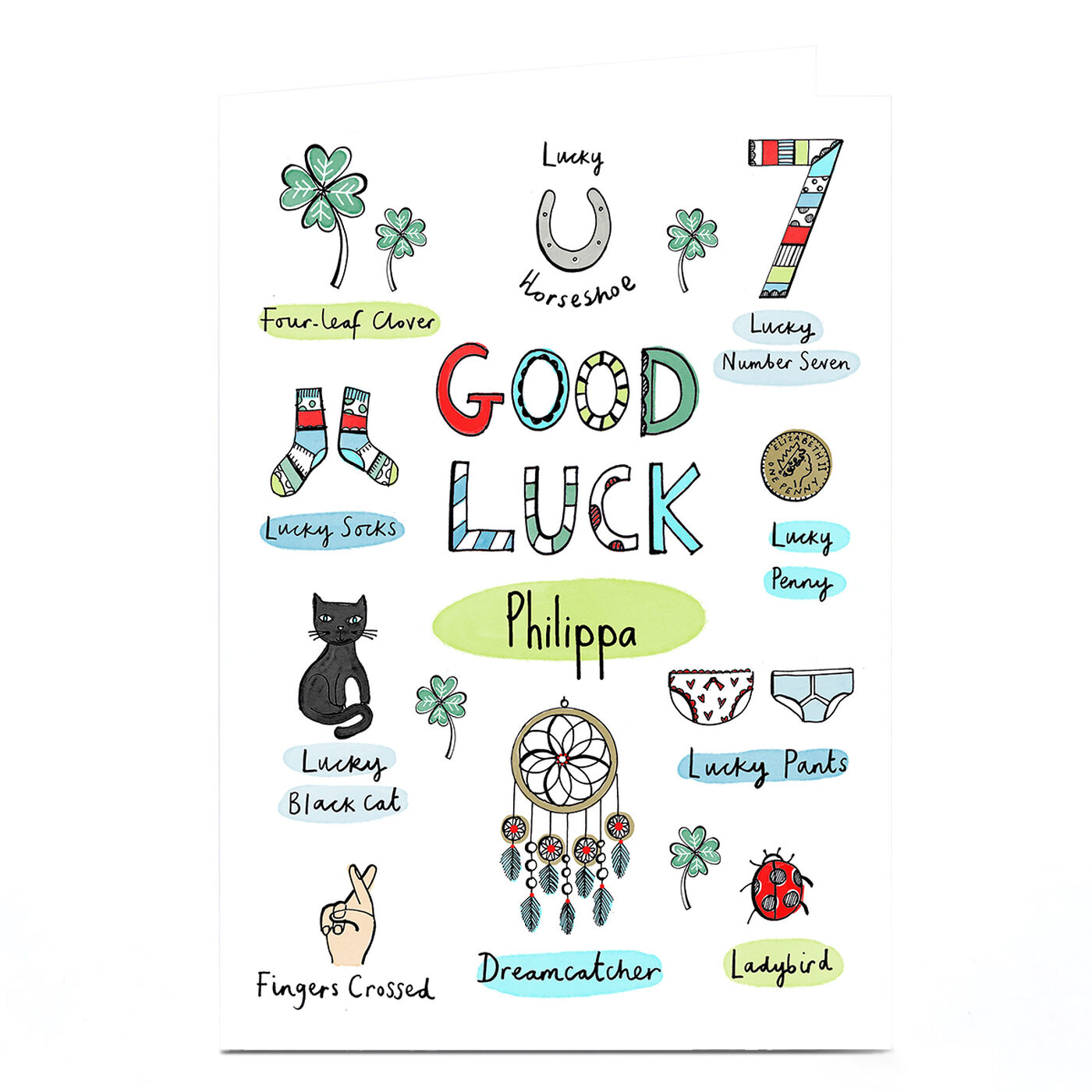 Buy Personalised Luck Card - Lucky Charms for GBP 1.79 | Card Factory UK