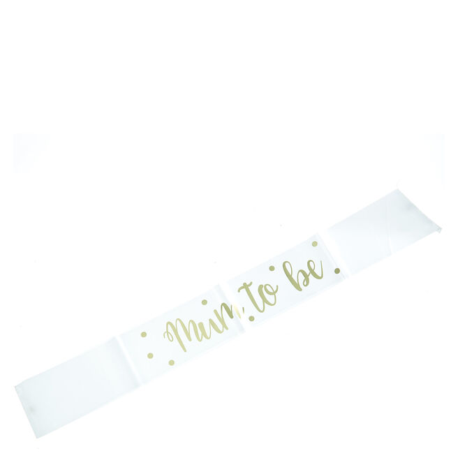 Gold Foil Mum to Be Satin Sash | Card Factory