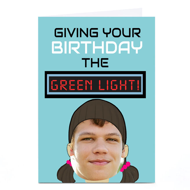 Photo Birthday Card - Green Light