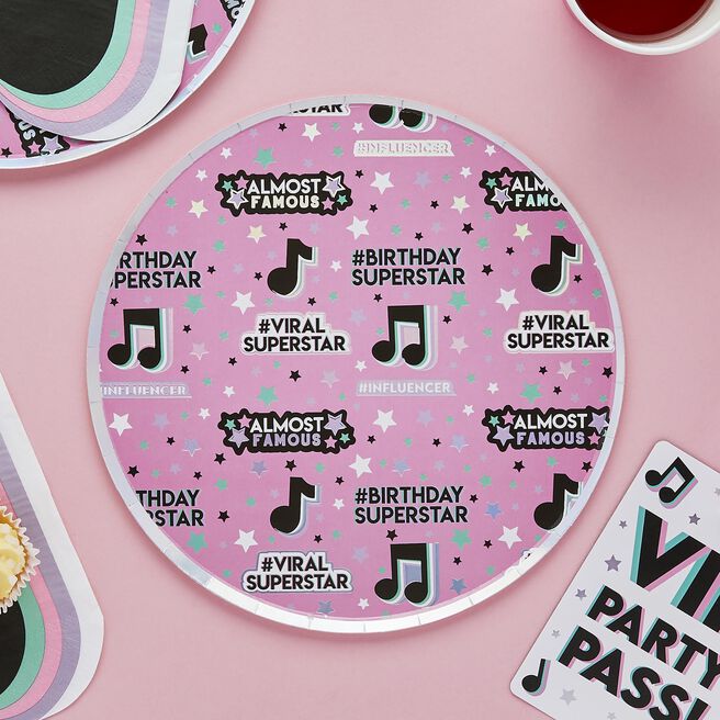 Let's Dance Birthday Paper Plates - Pack of 8