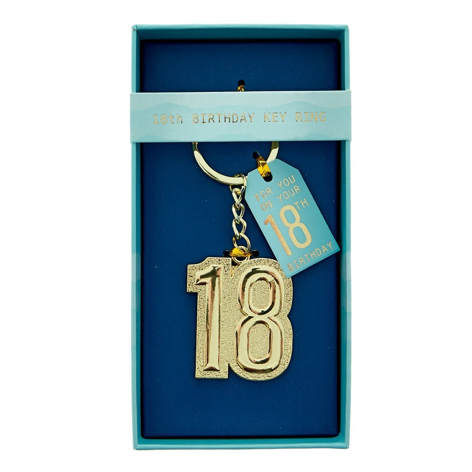 Personalised Keyring 18th Birthday Keyring For Him Personalised