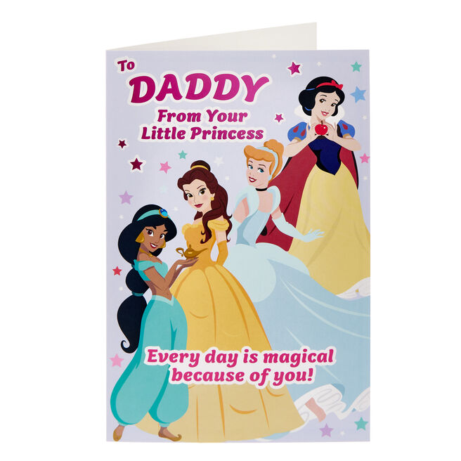 Daddy Magical Disney Princess Father's Day Card