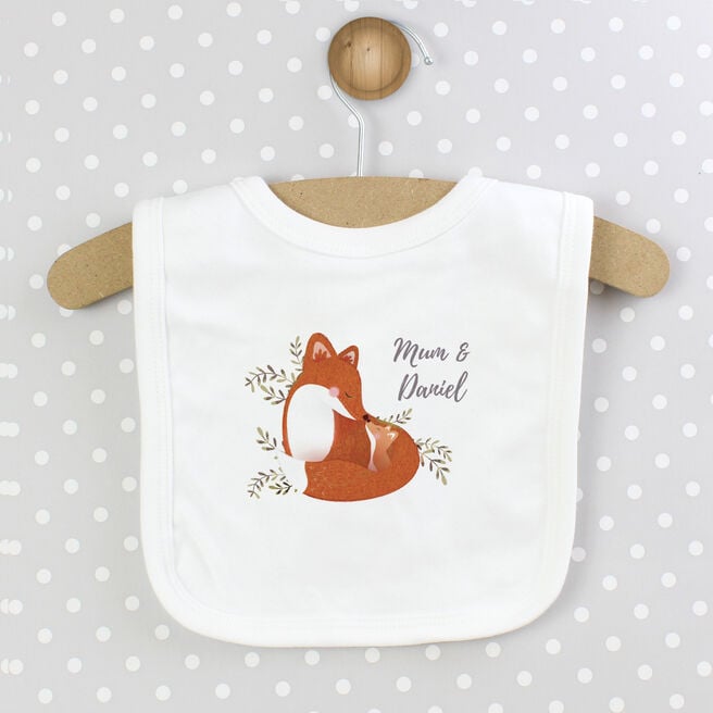 Personalised Mummy & Me Fox Bib