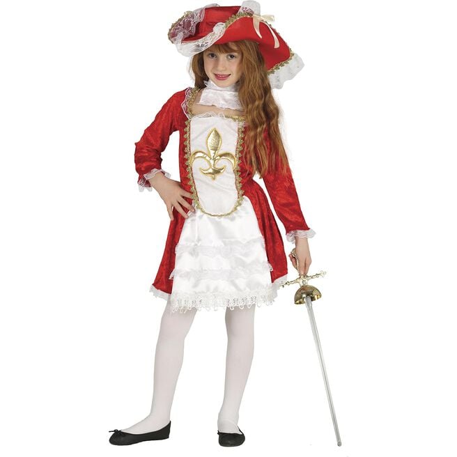 Lady Musketeer Children's Fancy Dress Costume 