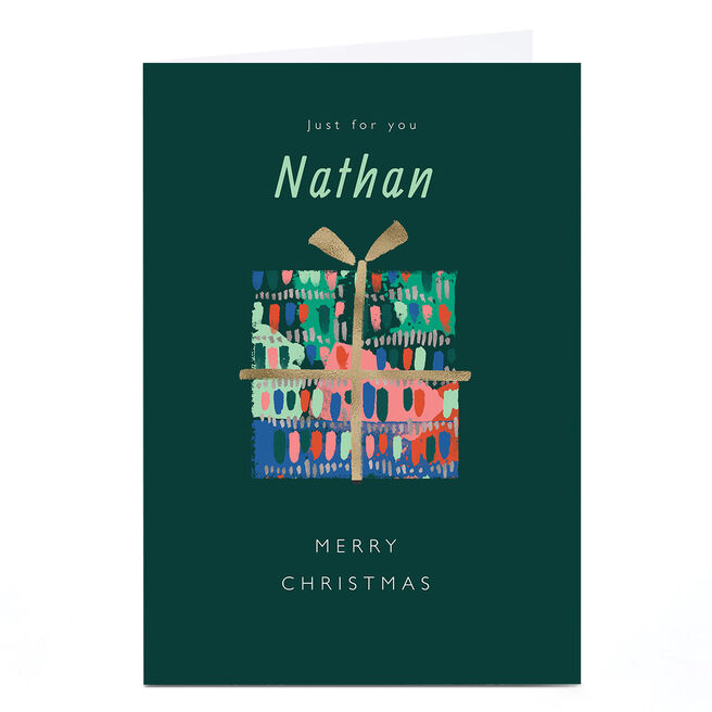 Personalised Rebecca Prinn Christmas Card - Present