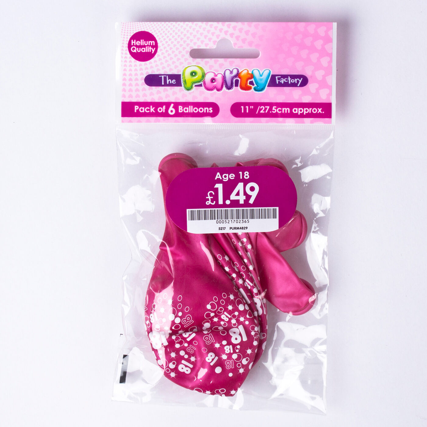 Buy Metallic Pink Circles 18th Birthday Helium Latex Balloons - Pack Of 6 for GBP 1.49 | Card ...