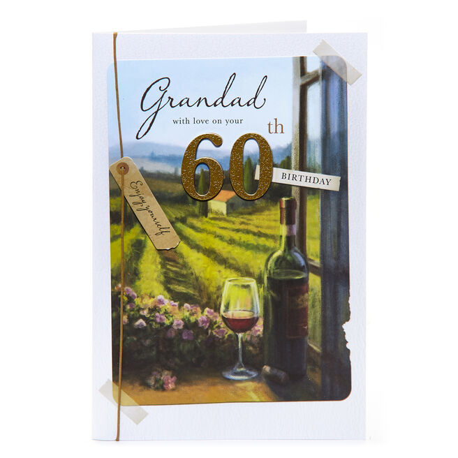 60th Birthday Card - Grandad With Love
