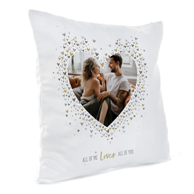 Photo Upload Cushion - All Of Me Loves All Of You