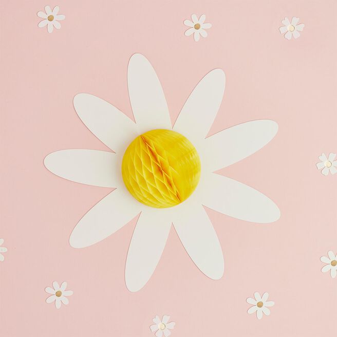 Daisy Honeycomb Decorations - Pack of 3