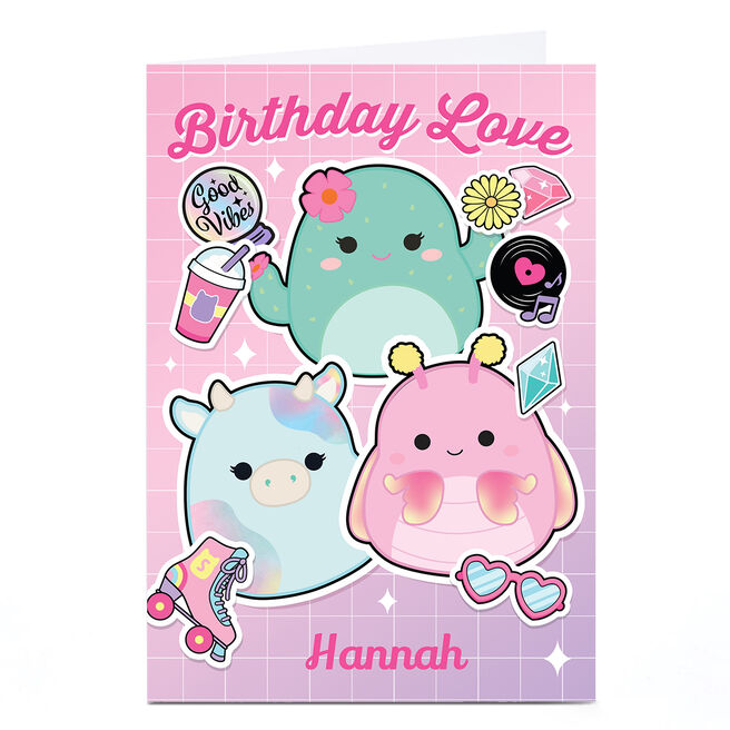 Personalised Birthday Card - Squishmallows, Any Name