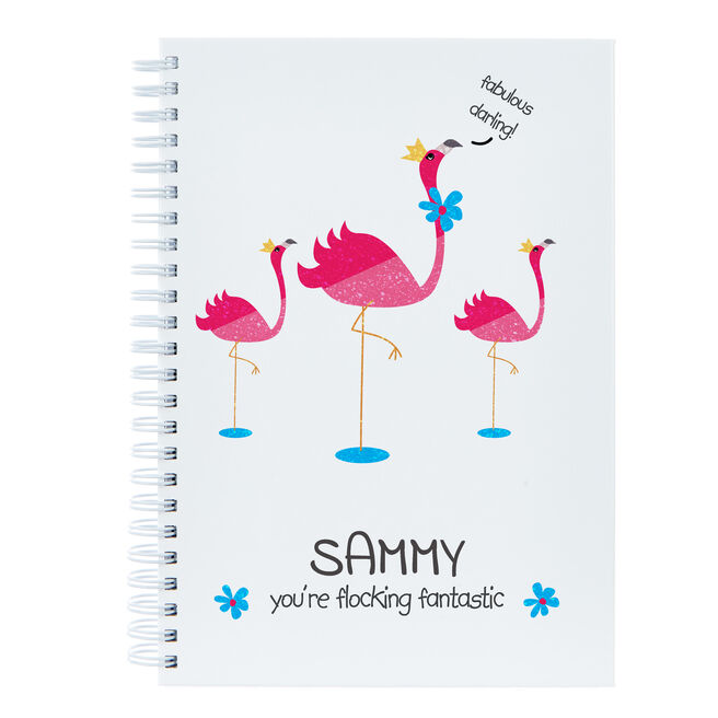 Personalised Notebook - Flocking Fantastic 
