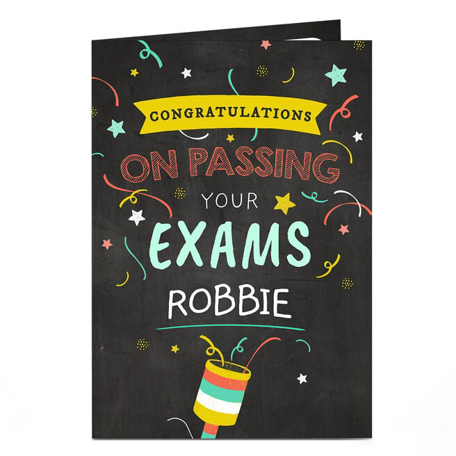 Personalised Congratulations Card - Exams